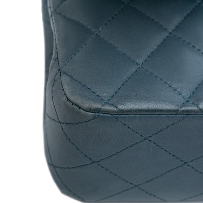 Chanel Medium Classic Lambskin Double Flap Blue