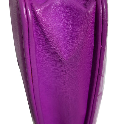 Chanel Lambskin Coco Boy Wallet On Chain Purple