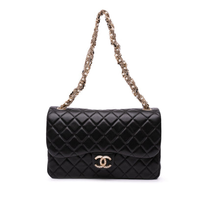 Chanel Medium Quilted Lambskin Westminster Pearl Flap Black