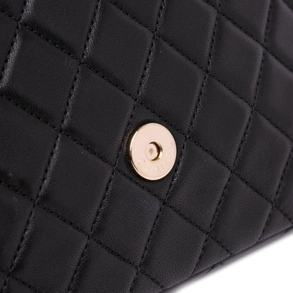 Chanel Medium Quilted Lambskin Westminster Pearl Flap Black