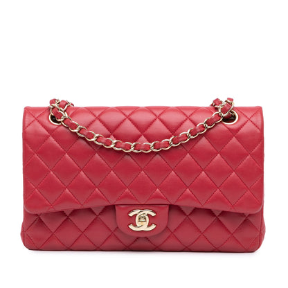 Chanel Medium Classic Lambskin Double Flap Pink