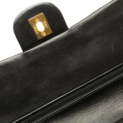 Chanel Medium Classic Lambskin Double Flap Black