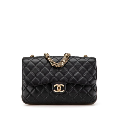 Chanel Medium Quilted Lambskin Westminster Pearl Flap Black
