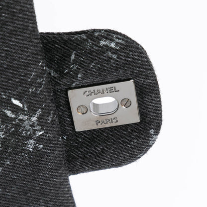 Chanel Medium Denim Double Flap Black