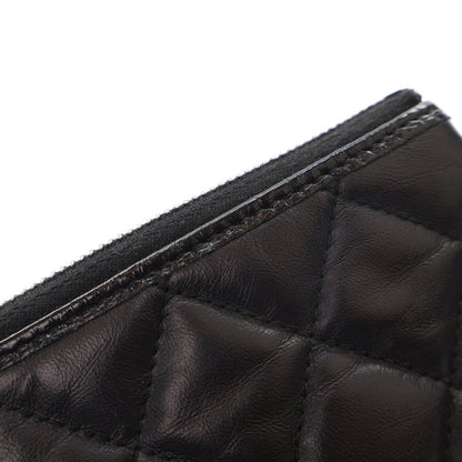 Chanel Medium Aged Calfskin Gabrielle O Case Clutch Black