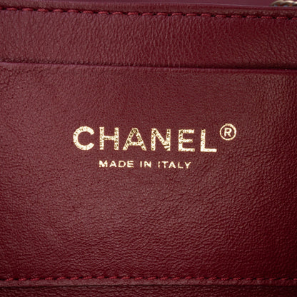 Chanel CC Crackled Glazed Calfskin Accordion Flap Blue