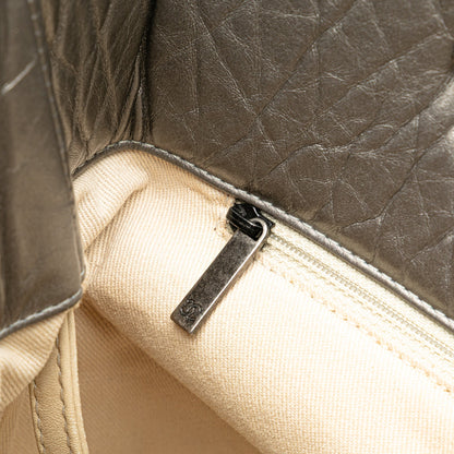 Chanel Reissue 2.55 Quilted Aged Calfskin Tote Silver