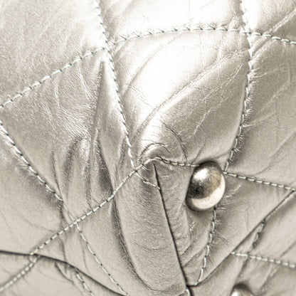 Chanel Reissue 2.55 Quilted Aged Calfskin Tote Silver