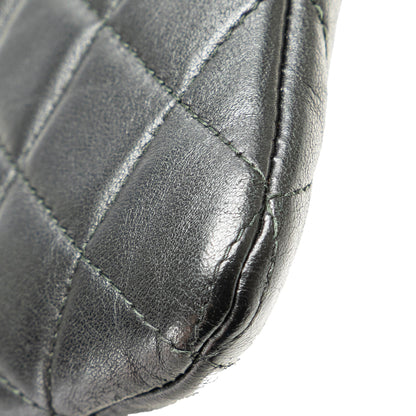 Chanel Medium Quilted Caviar Boy O Case Clutch Black