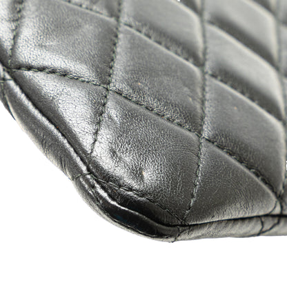 Chanel Medium Quilted Caviar Boy O Case Clutch Black