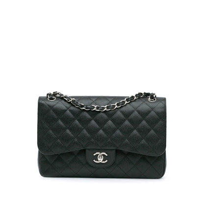 Chanel Jumbo Classic Caviar Double Flap Black
