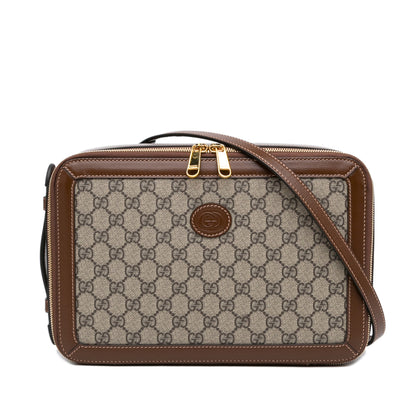 Gucci GG Supreme Azalea Box Bag Brown