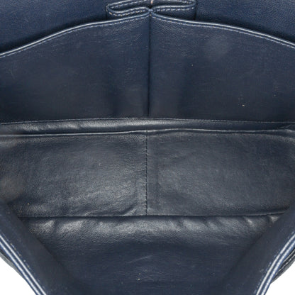 Chanel Jumbo Classic Caviar Double Flap Blue