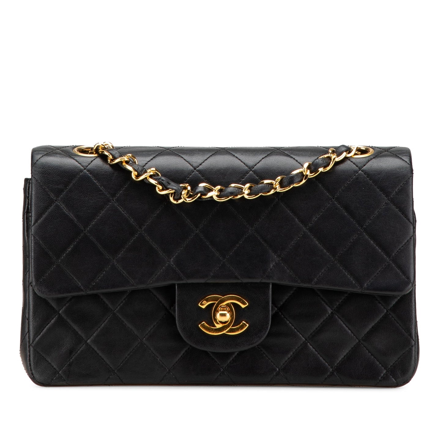 Chanel Small Classic Lambskin Double Flap Black