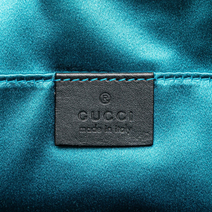 Gucci Small Ophidia Suede Dome Crossbody Blue