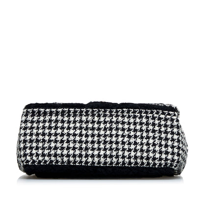 Chanel Shearling CC Turnlock Flap Bag Black
