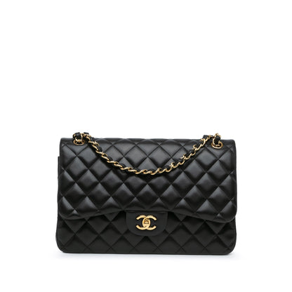 Chanel Jumbo Classic Lambskin Double Flap Black