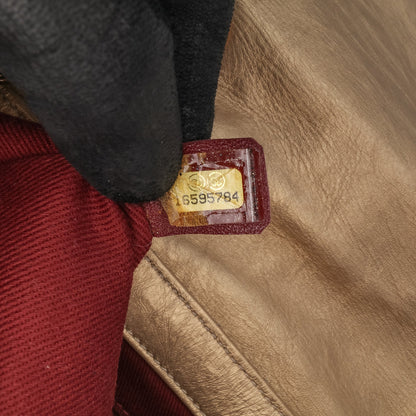 Chanel Medium Quilted Aged Calfskin Pondichery Flap Gold
