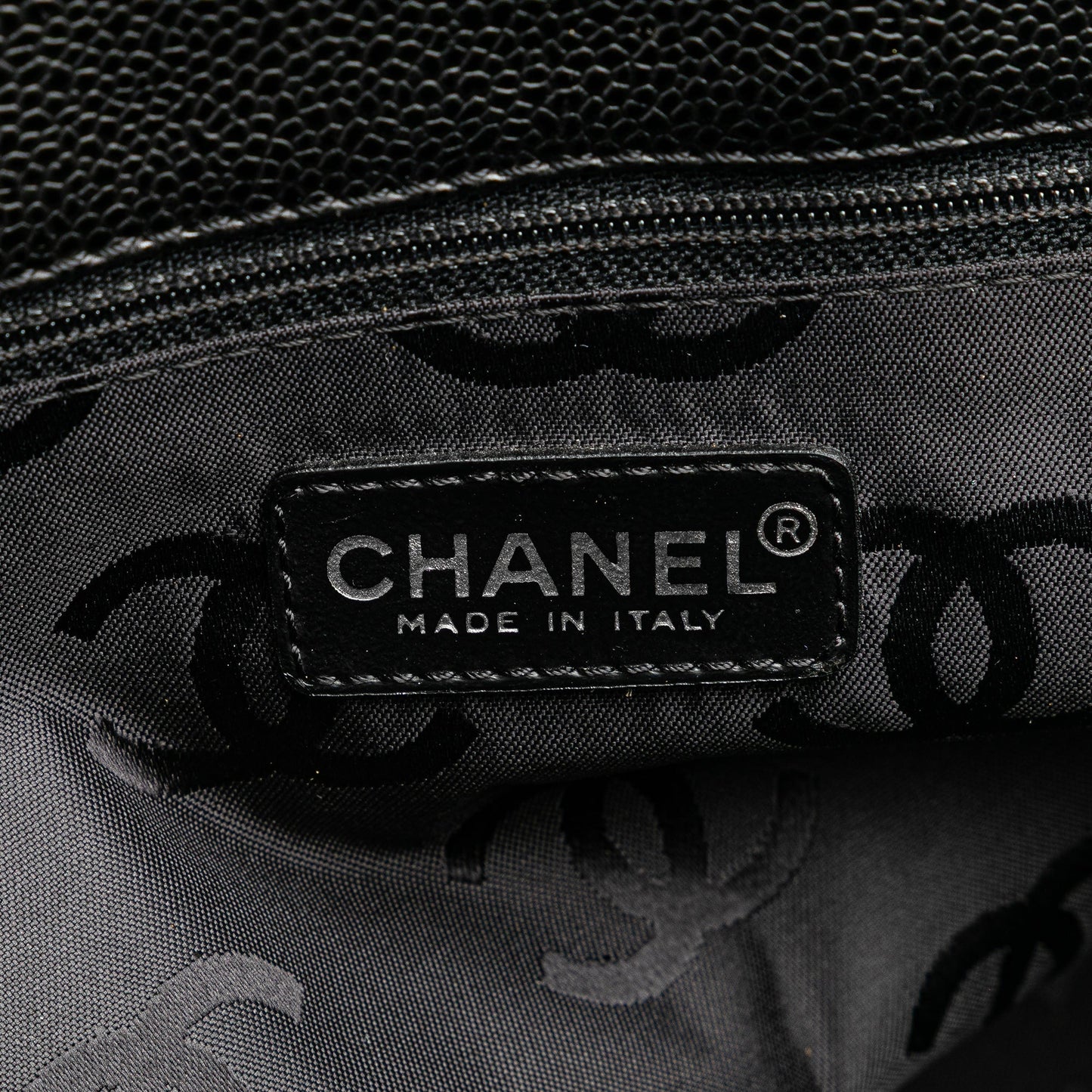 Chanel CC Caviar Tote Black