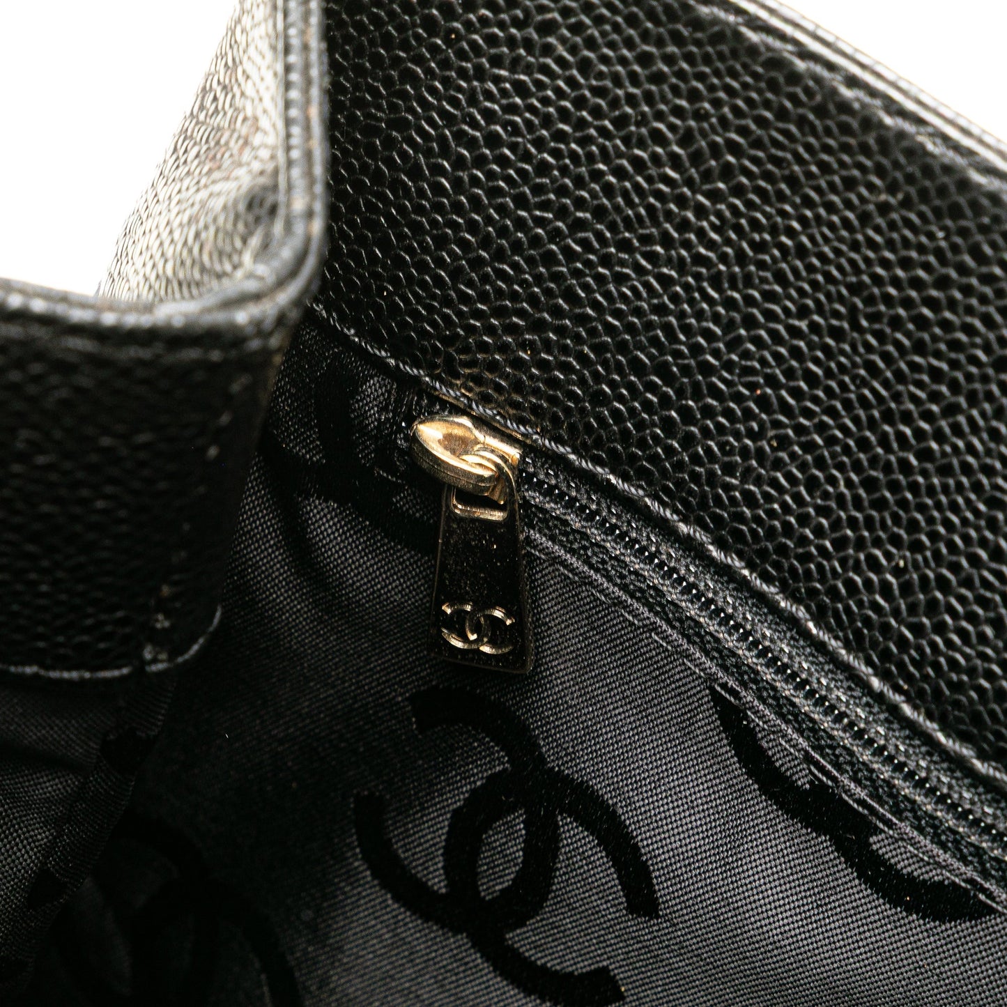 Chanel CC Caviar Tote Black