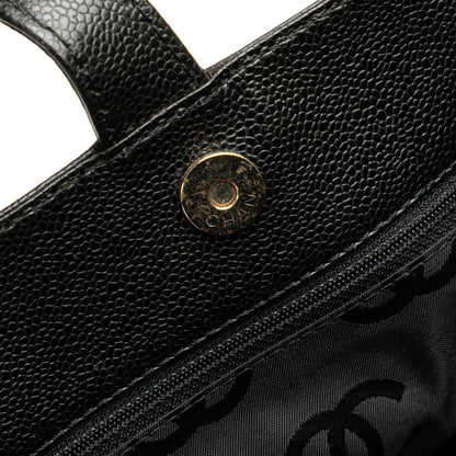 Chanel CC Caviar Tote Black
