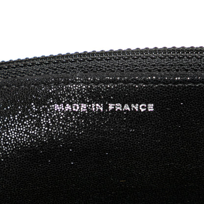 Chanel Iridescent Caviar Crystal CC Wallet On Chain Black