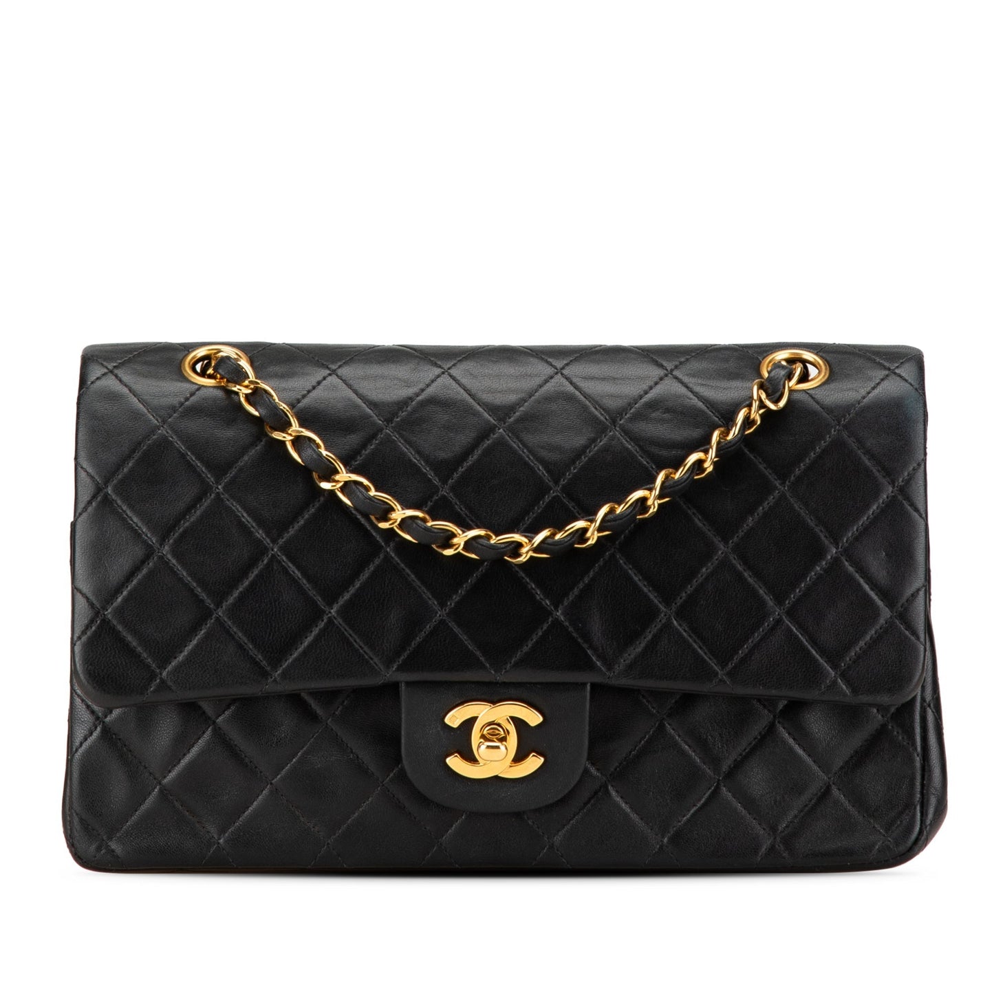 Chanel Medium Classic Lambskin Double Flap Black
