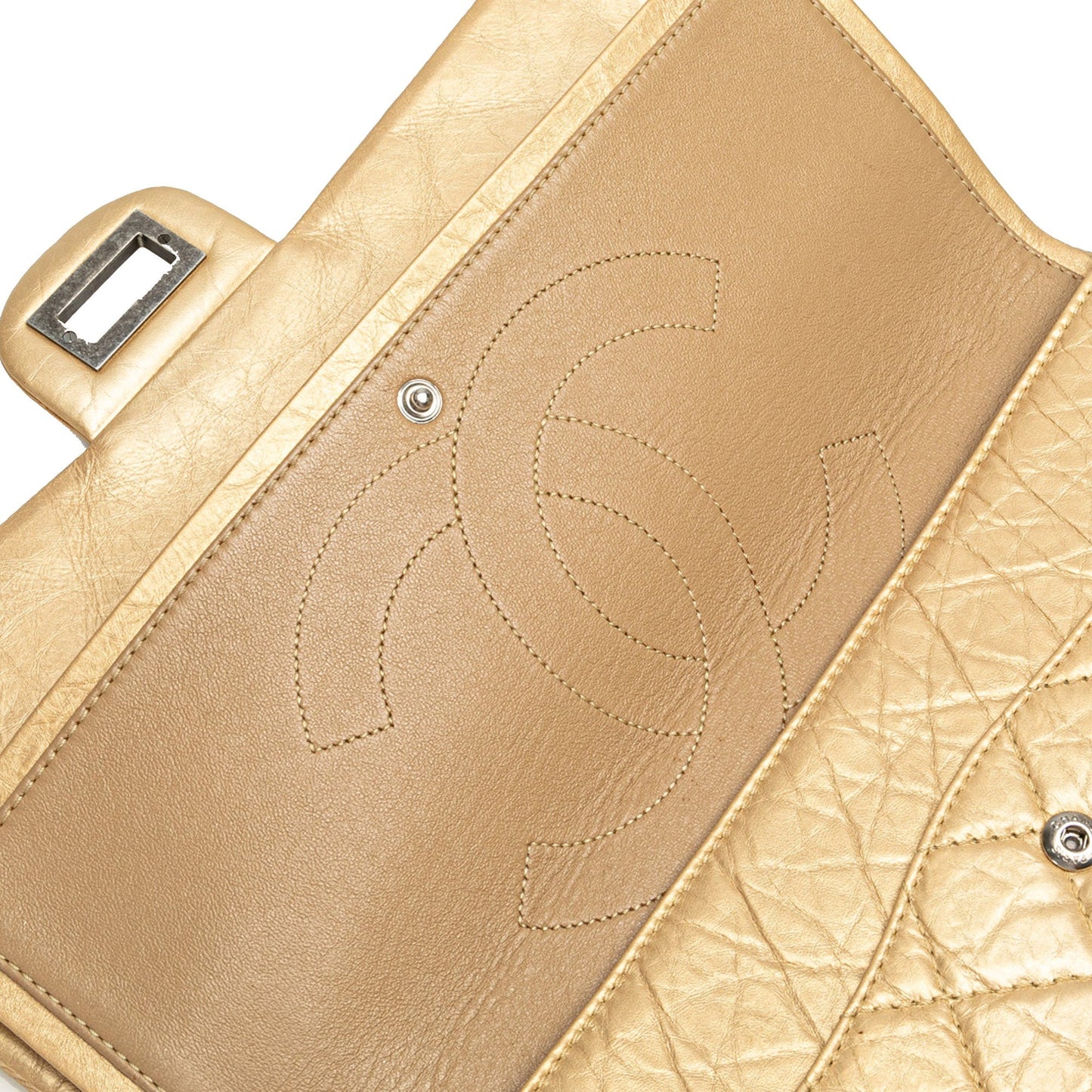 Chanel Reissue 2.55 Aged Calfskin Double Flap 227 Gold