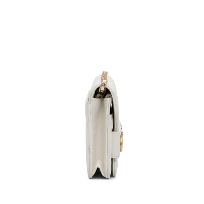 Chanel Enchained Flap Wallet on Chain White