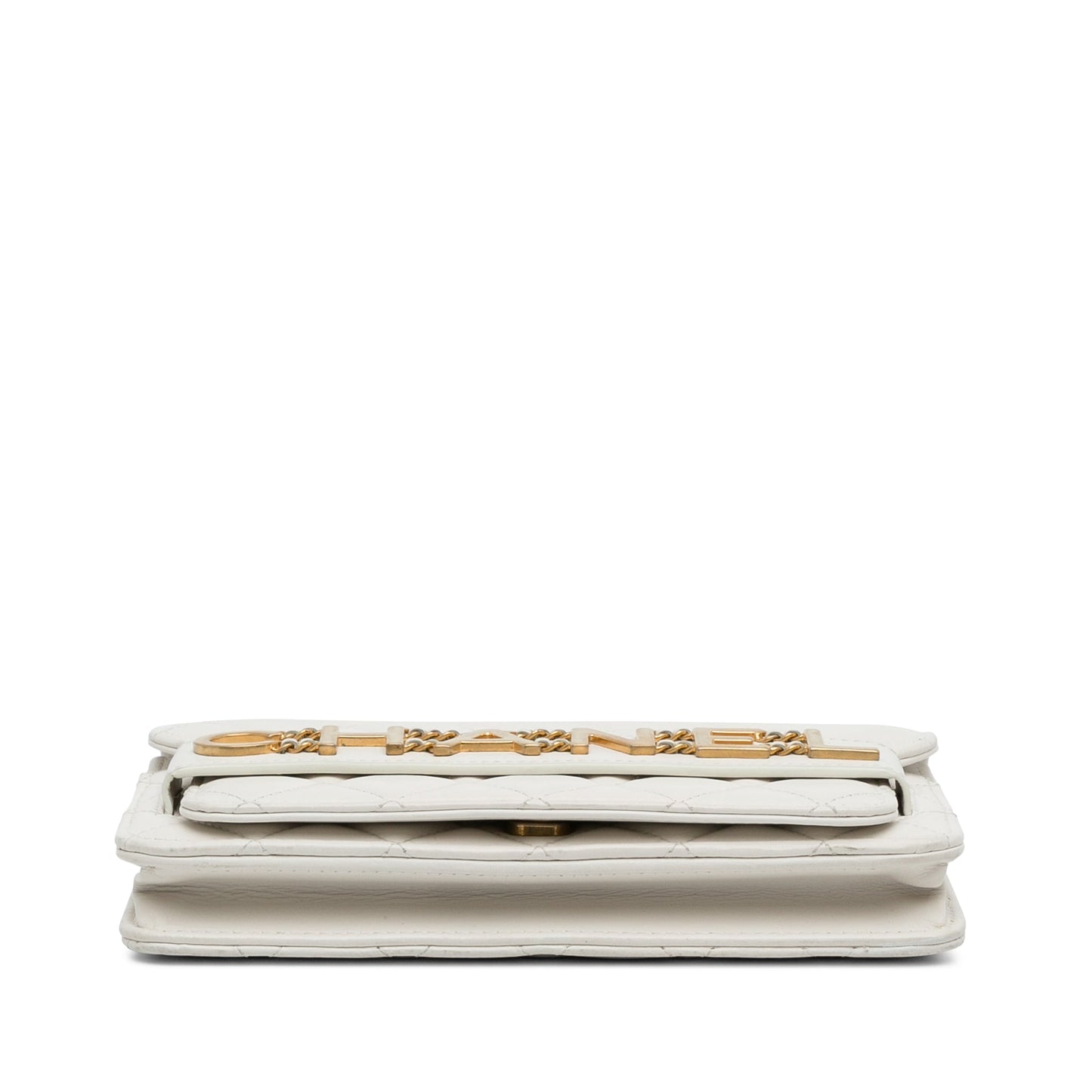 Chanel Enchained Flap Wallet on Chain White