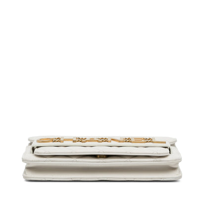 Chanel Enchained Flap Wallet on Chain White