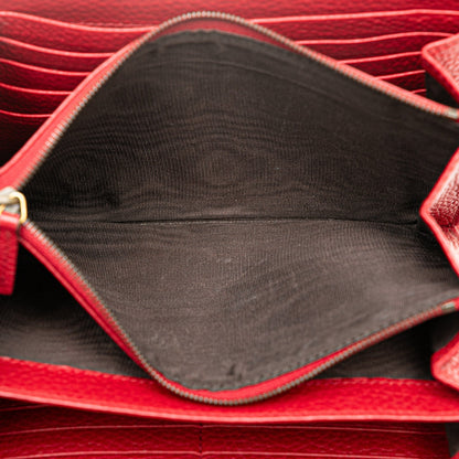 Gucci GG Marmont Wallet on Chain Red