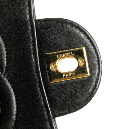 Chanel Medium CC Quilted Lambskin Single Flap Black