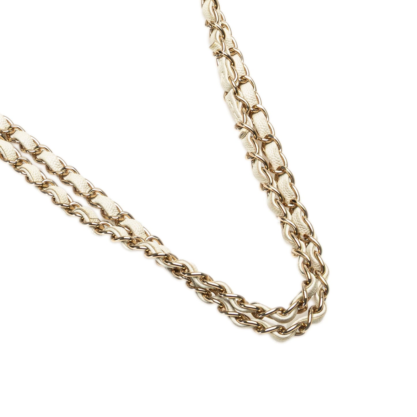 Chanel Medium Classic Caviar Double Flap White