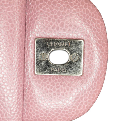 Chanel Jumbo Classic Caviar Double Flap Pink