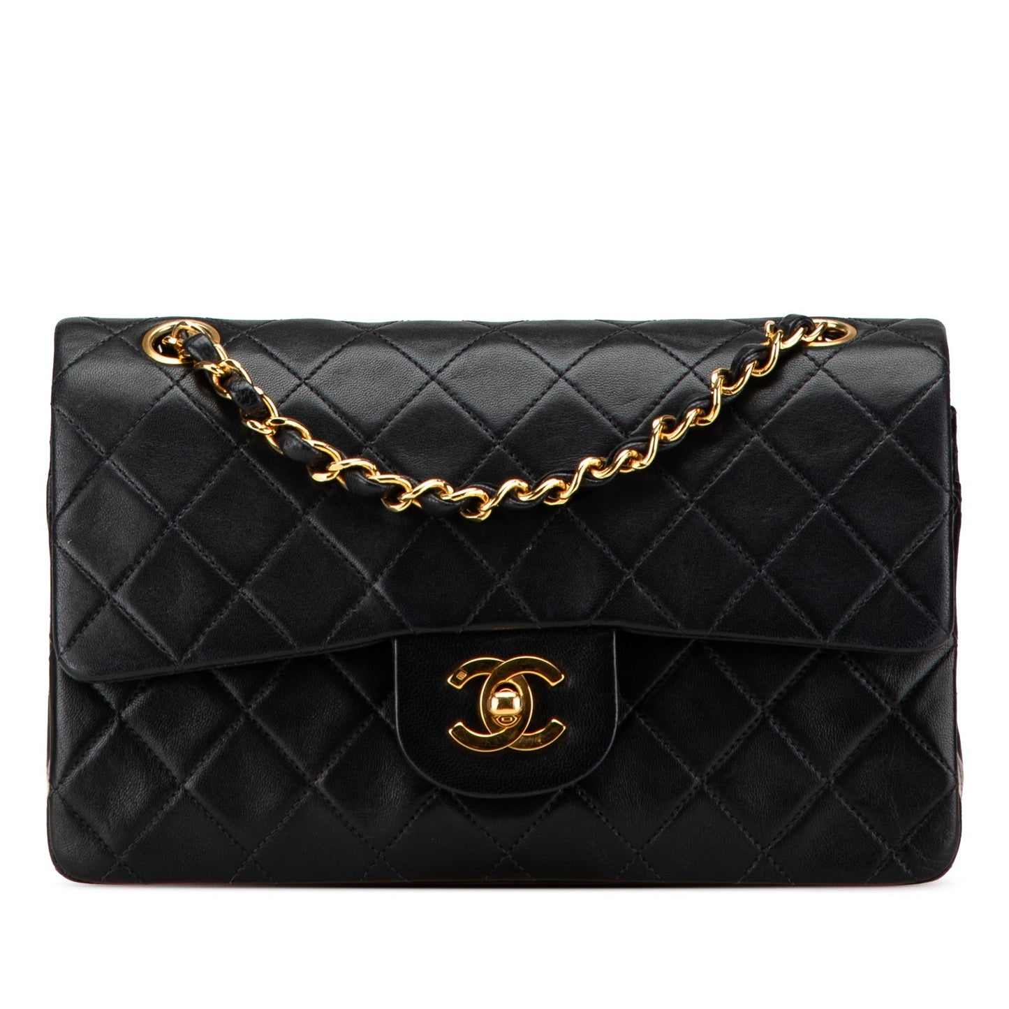 Chanel Small Classic Lambskin Double Flap Black