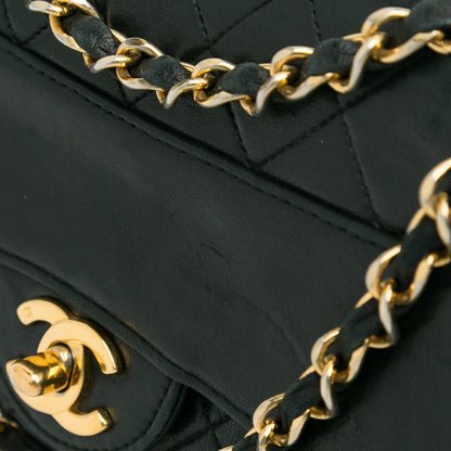 Chanel Quilted Lambskin Shoulder Bag Black