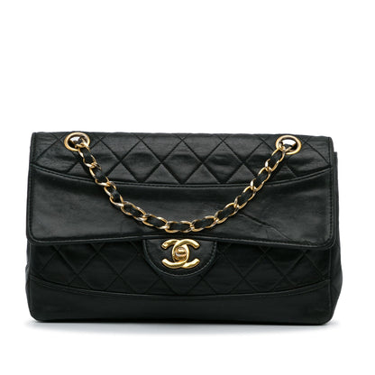 Chanel Quilted Lambskin Shoulder Bag Black