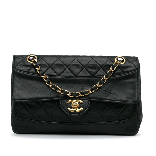 Chanel Quilted Lambskin Shoulder Bag Black