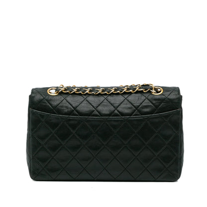Chanel Quilted Lambskin Shoulder Bag Black