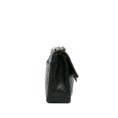 Chanel Quilted Lambskin Shoulder Bag Black