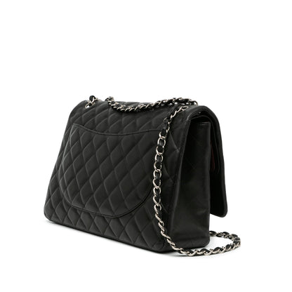 Chanel Maxi Classic Lambskin Double Flap Black