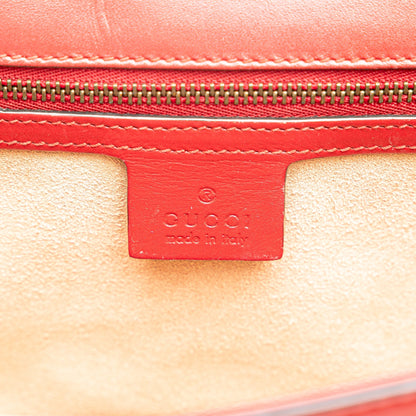 Gucci Medium Queen Margaret Flap Shoulder Bag Red