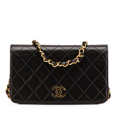 Chanel Mini CC Quilted Lambskin Full Flap Black