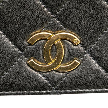Chanel Mini CC Quilted Lambskin Full Flap Black