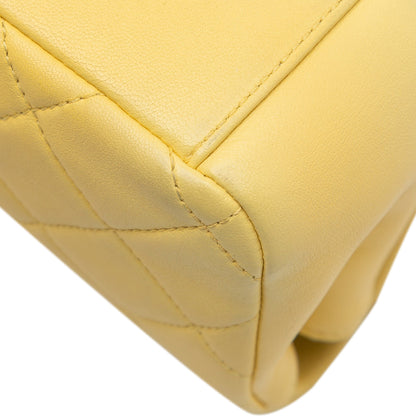 Chanel Quilted Lambskin Chain Is More Flap Yellow