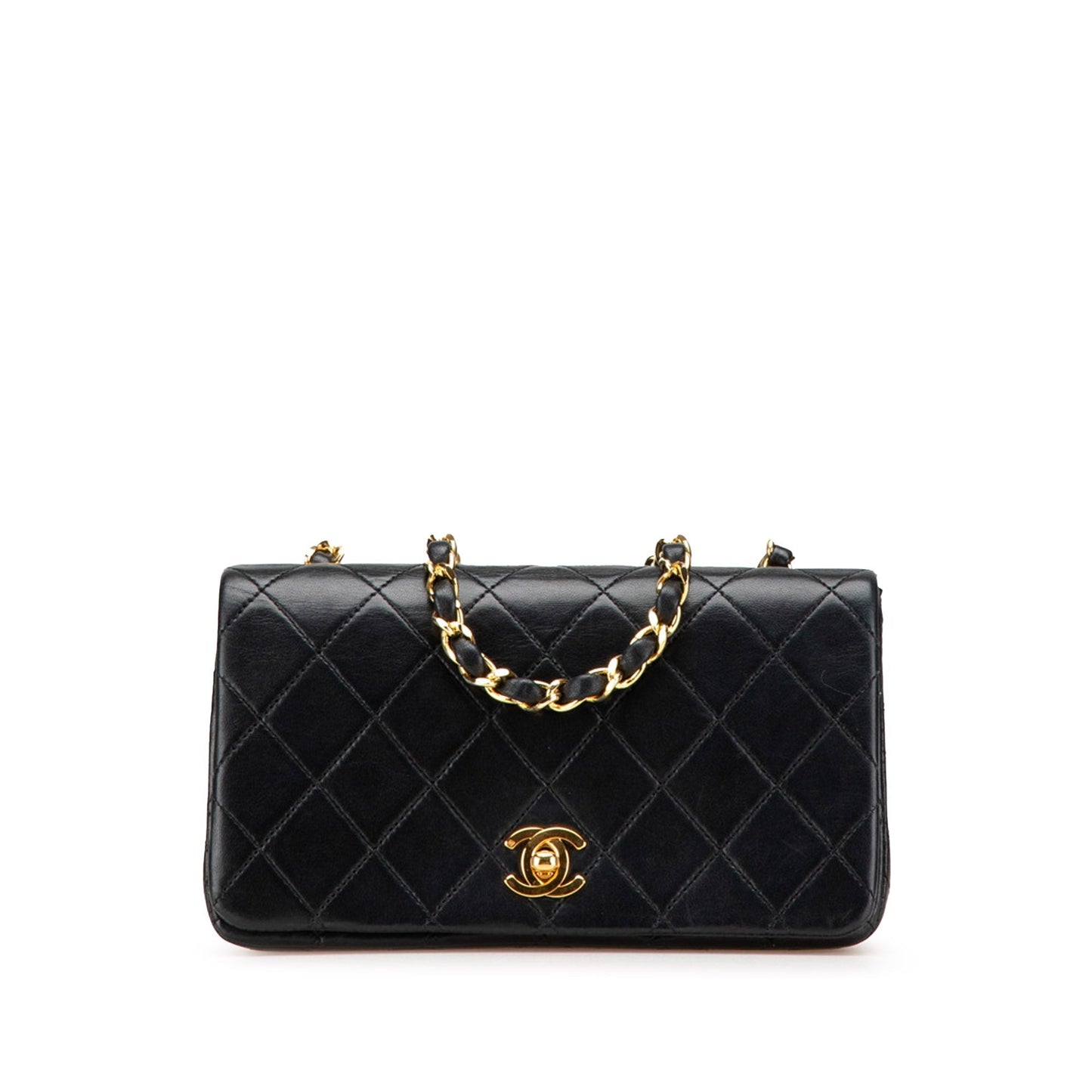 Chanel Mini CC Quilted Lambskin Full Flap Black