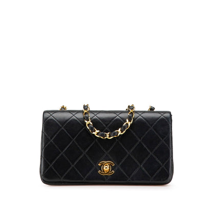 Chanel Mini CC Quilted Lambskin Full Flap Black