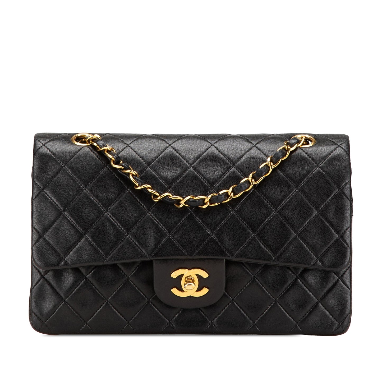 Chanel Medium Classic Lambskin Double Flap Black