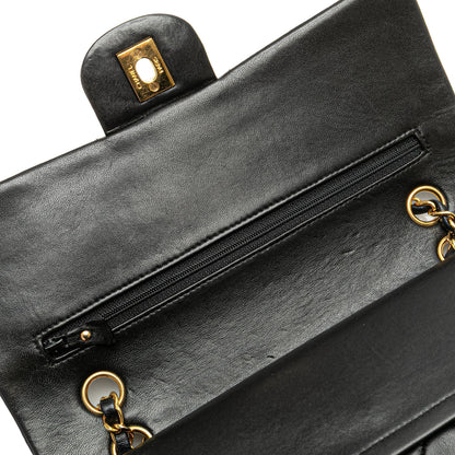 Chanel Medium Classic Lambskin Double Flap Black